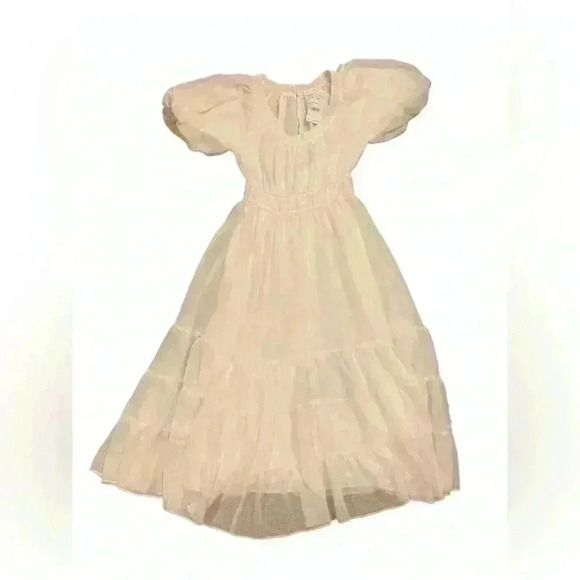 NWT ASTR THE LABEL Chamomile Tiered Dress in White Size Small - Picture 3 of 12